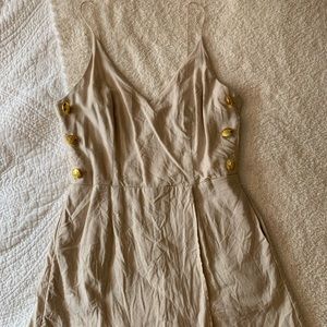 Linen sailor romper
